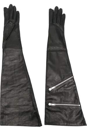 Rick Owens Handsker med lynlåsdetaljer