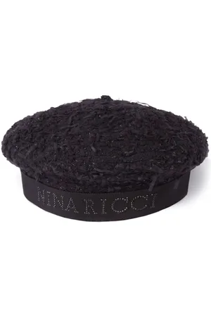 Nina Ricci Tweed-beret med logo