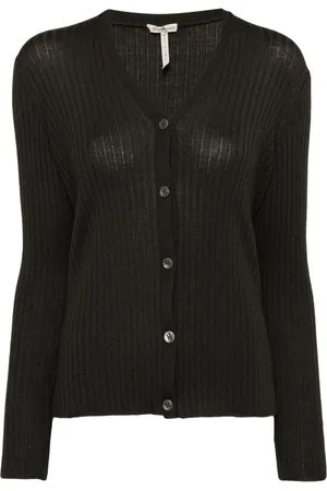 Hermès Ribstrikket cardigan fra 1990-2000
