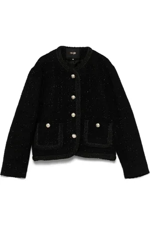 Maje Cropped tweed-jakke