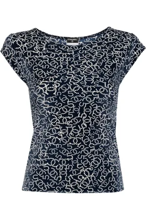 CHANEL T-shirt med CC-tryk fra 2006