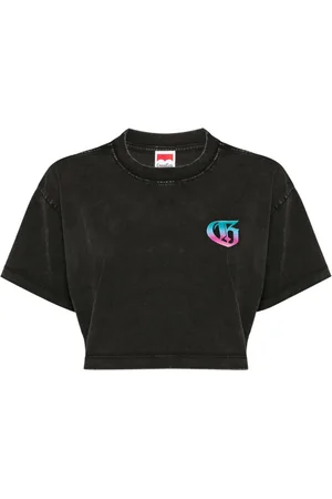 Ground Zero Cropped T-shirt med logotryk