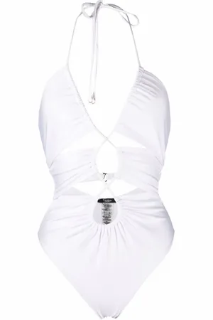 Noire Swimwear Badedragt med halterneck og udskæringsdetalje