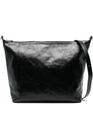 Marine Serre Crossbody-taske i læder med monogram-prægning