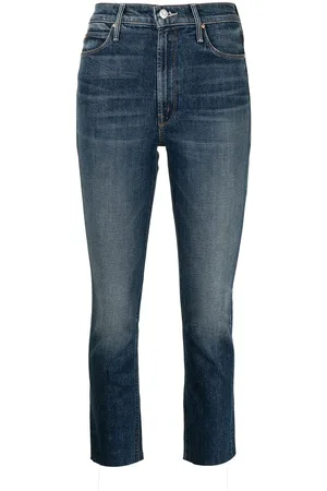 Mother Cropped jeans med høj talje