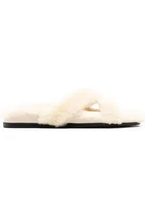 Manolo Blahnik Mules i lammeskind med åben tå