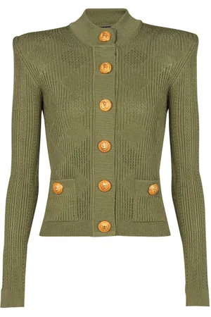 Balmain Ginghamternet cardigan