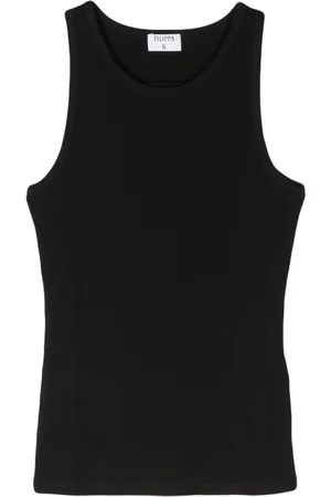 Filippa K Ribstrikket tanktop i bomuld og stræk