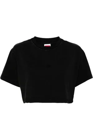 Ground Zero Forvasket T-shirt med broderet logo