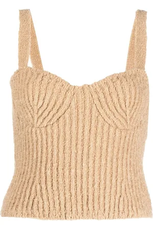 MAGDA BUTRYM Tanktop i merino-kashmir med ribbet sæt