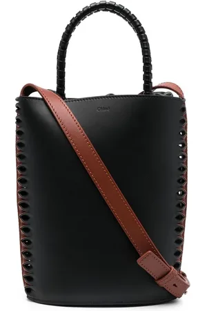 Chloé Bucket-taske i læder med colourblocking
