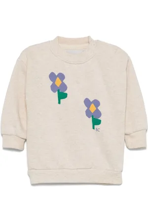 Bobo Choses Pansy sweatshirt med blomstertryk