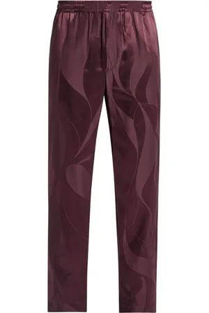QASIMI Elastiske bukser i abstrakt jacquard