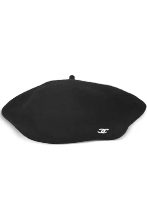 CHANEL Beret med CC-mærke fra 1990-2000