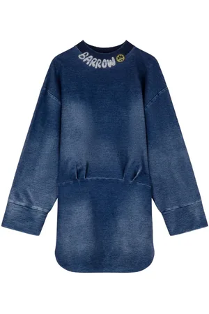 BARROW Denimkjole med logotryk