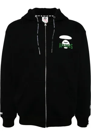 A Bathing Ape Jakke med hætte og logotryk