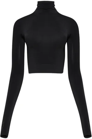 Balenciaga Croptop med rullekrave
