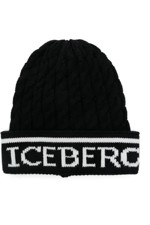 Iceberg Hue med logo i jacquard