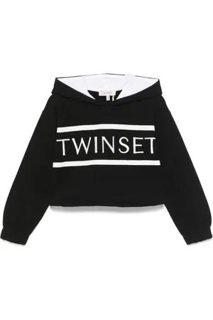 Twin-Set Hættetrøje med broderet logo
