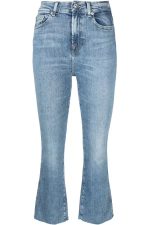 7 for all Mankind Cropped jeans med svaj