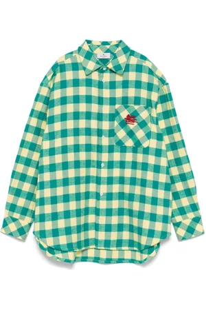 Etro Gingham-ternet skjorte