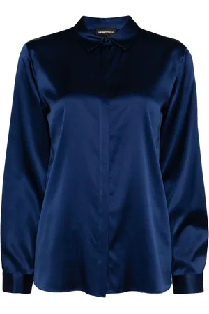 Emporio Armani Langærmet silkeskjorte