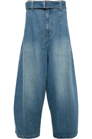 SONGZIO Jeans med kurvet bælte