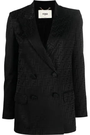 Fendi Dobbeltradet blazer med FF-monogram