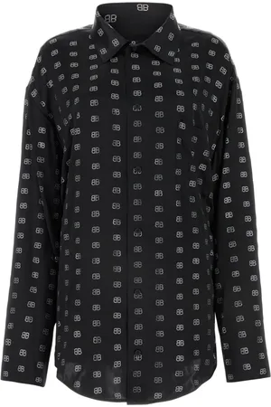 Balenciaga Silkeskjorte med monogram