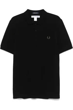 Comme des Garçons X Fred Perry polo med slogantryk