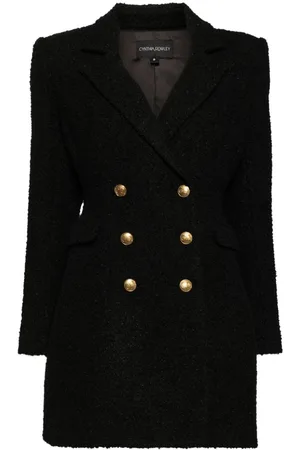 Cynthia Rowley Bardot bouclé-kjole