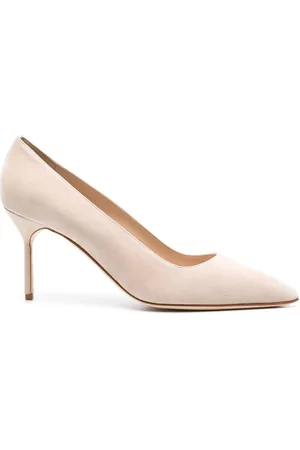 Manolo Blahnik BB 70mm pumps i ruskind
