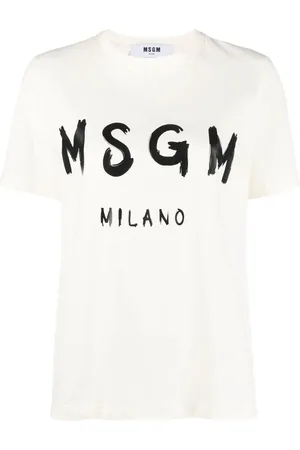 Msgm T-shirt med logotryk