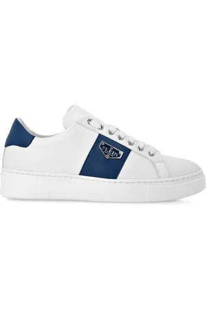 Philipp Plein Sneakers i læder med logoplade