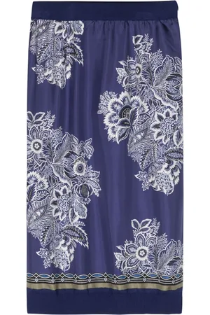 Etro Mellemlang nederdel med blomstertryk