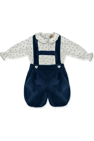LA STUPENDERIA Sæt med overalls og body i velour
