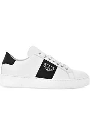 Philipp Plein Sneakers i læder med logoplade
