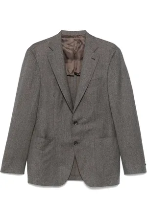 CANALI Blazer med mélange-effekt