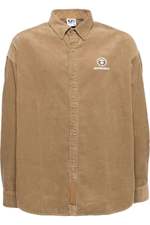 A Bathing Ape Fløjlsskjorte med logomærke