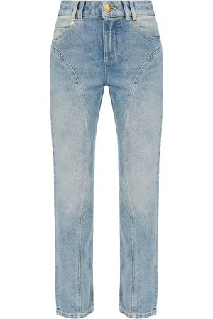 Balmain Højtaljede jeans med lige ben