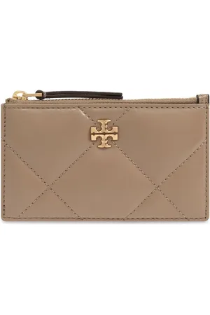 Tory Burch Diamant-quiltet Kira kortholder med lynlås