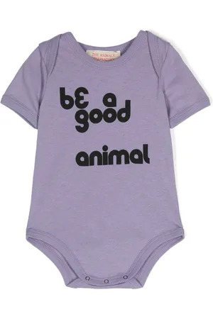 The Animals Observatory Chimpanzee bodysuit med teksttryk