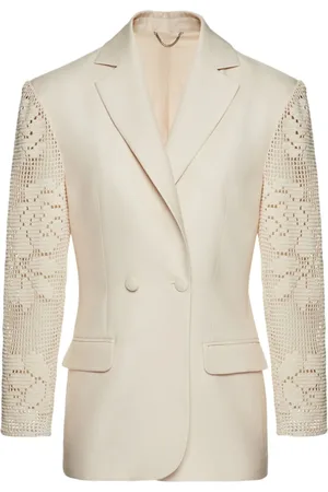 MAGDA BUTRYM Hæklet blazer med blonde