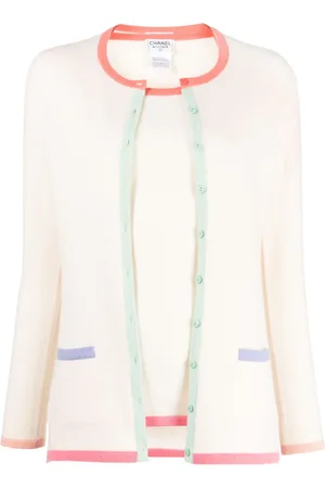 CHANEL Strikket top- og cardigan-sæt