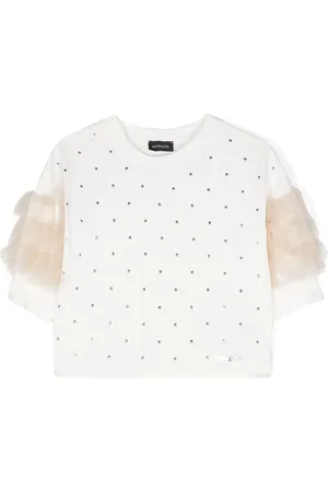 MONNALISA T-shirt med tylkant