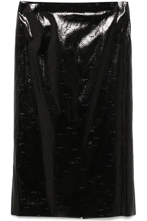 Alexander McQueen Mellemlang tarpaulin pencil-nederdel