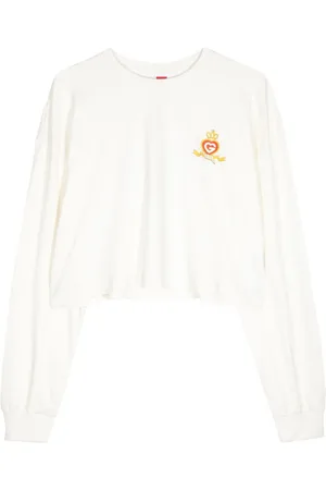 Ground Zero Cropped sweatshirt med logotryk