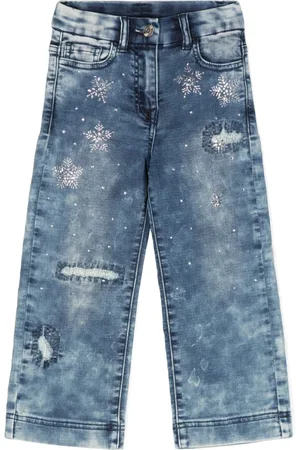 MONNALISA Jeans med krystaludsmykning