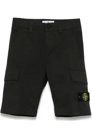 Stone Island Cargo-shorts i fleece med kompasmærke
