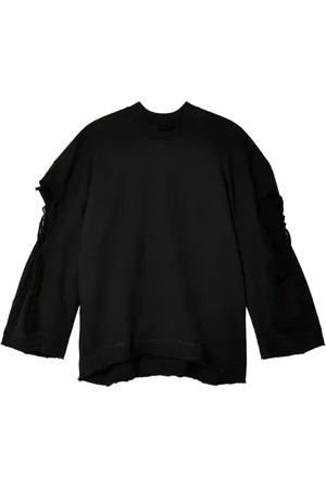 MELITTA BAUMEISTER Sweatshirt i bomuld med slitageeffekt